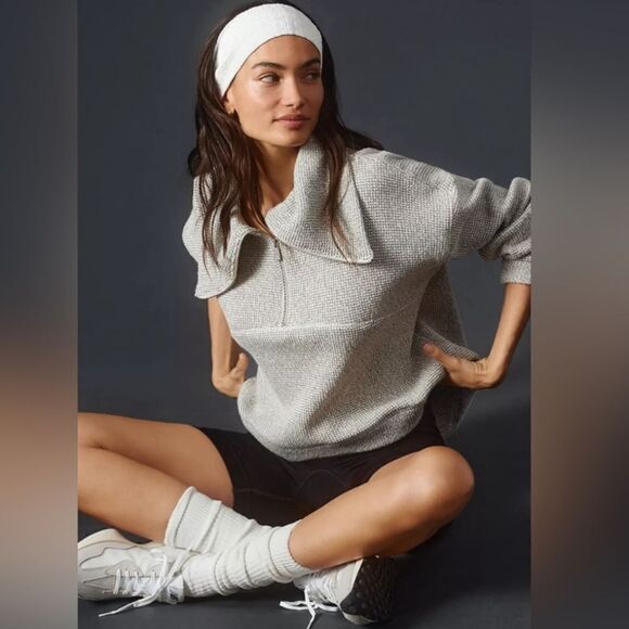 Sweaty Betty Tops - Sweaty Betty Restful Boucle in Lily White